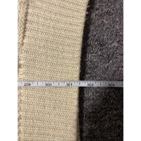 Vintage Titan 100% Virgin Wool Cable Knit Fisherman’s Men’s XXL Ivory Outdoor - Picture 7 of 7